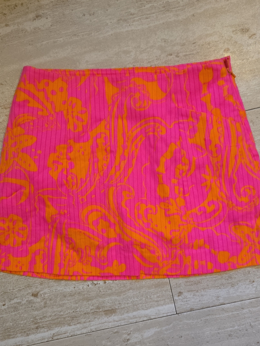 Lilly Pulitzer Pink/Orange Design Print Skort